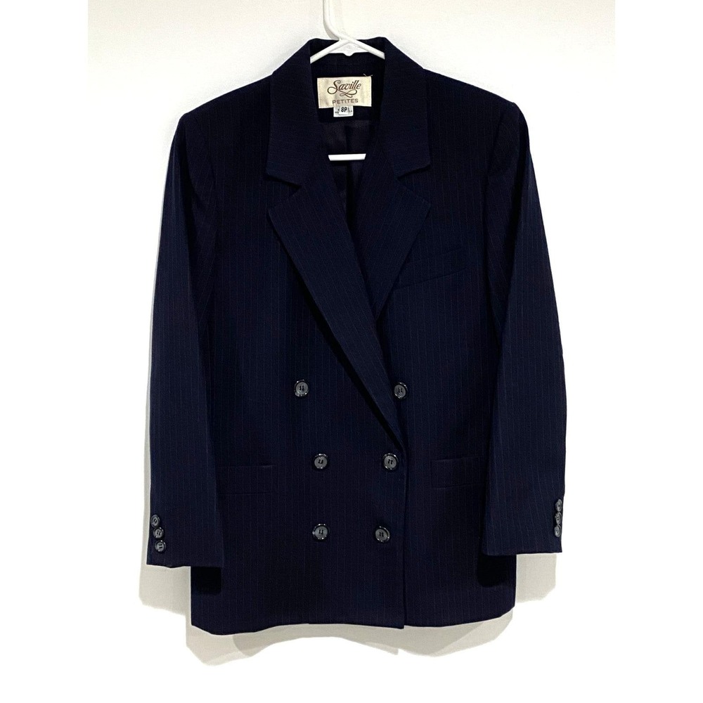 SAVILLE Womens Skirt Suit Tweed Jacket Pleated Skirt Career Retro 8 Petite Wool